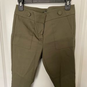 LOFT Olive Green Marisa Skinny Pants